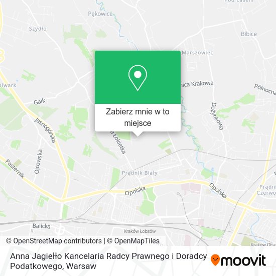 Mapa Anna Jagiełło Kancelaria Radcy Prawnego i Doradcy Podatkowego