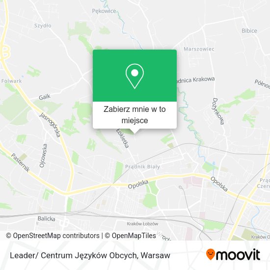 Mapa Leader/ Centrum Języków Obcych