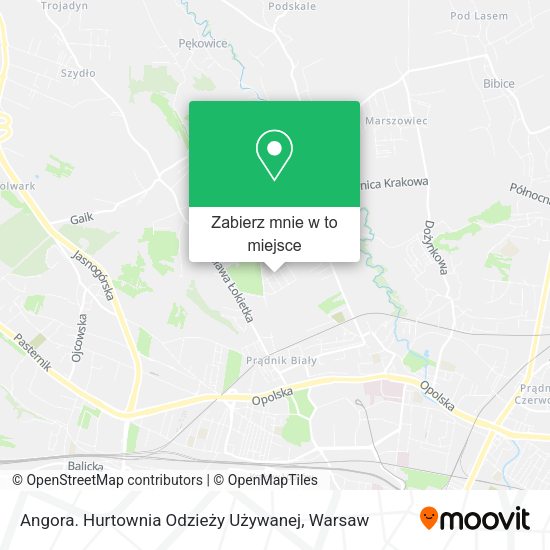 Mapa Angora. Hurtownia Odzieży Używanej