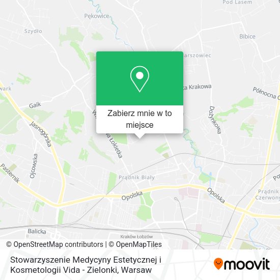 Mapa Stowarzyszenie Medycyny Estetycznej i Kosmetologii Vida - Zielonki