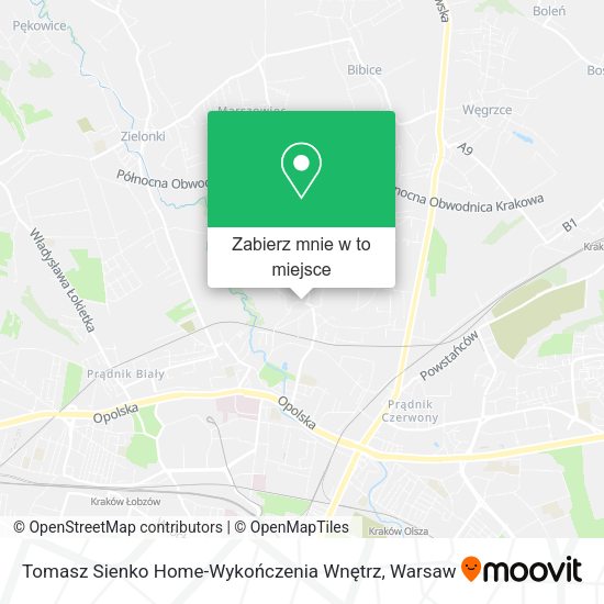 Mapa Tomasz Sienko Home-Wykończenia Wnętrz