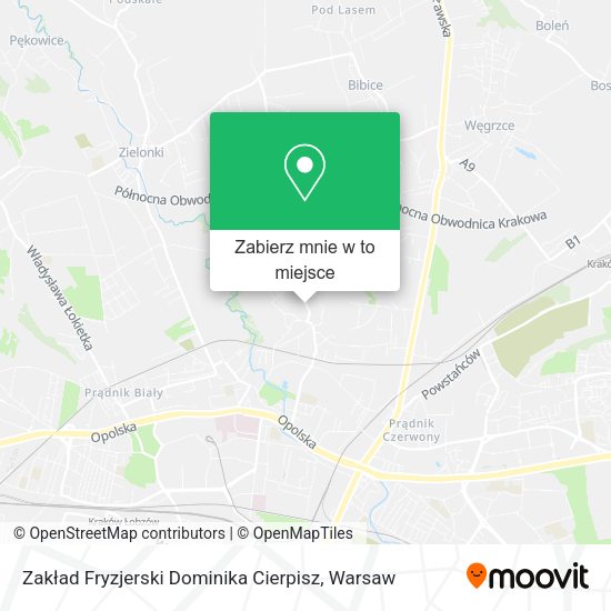 Mapa Zakład Fryzjerski Dominika Cierpisz