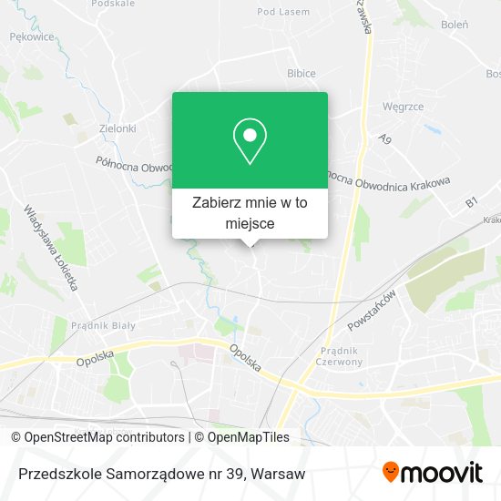 Mapa Przedszkole Samorządowe nr 39