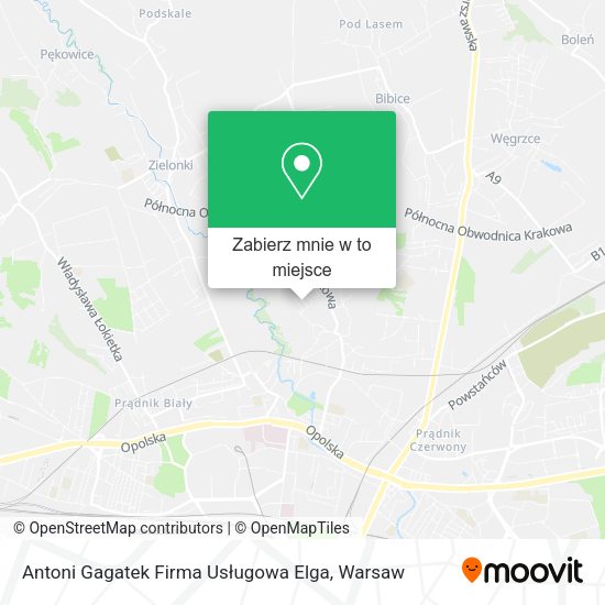 Mapa Antoni Gagatek Firma Usługowa Elga