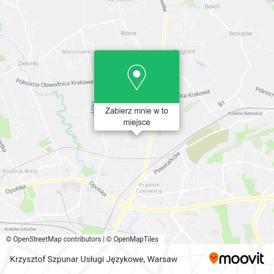 Mapa Krzysztof Szpunar Usługi Językowe