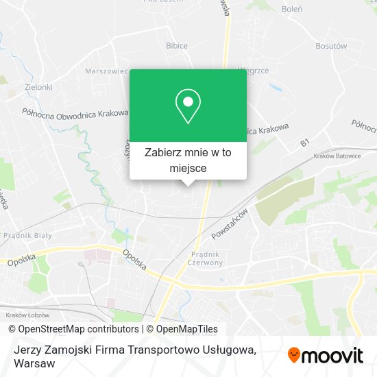 Mapa Jerzy Zamojski Firma Transportowo Usługowa