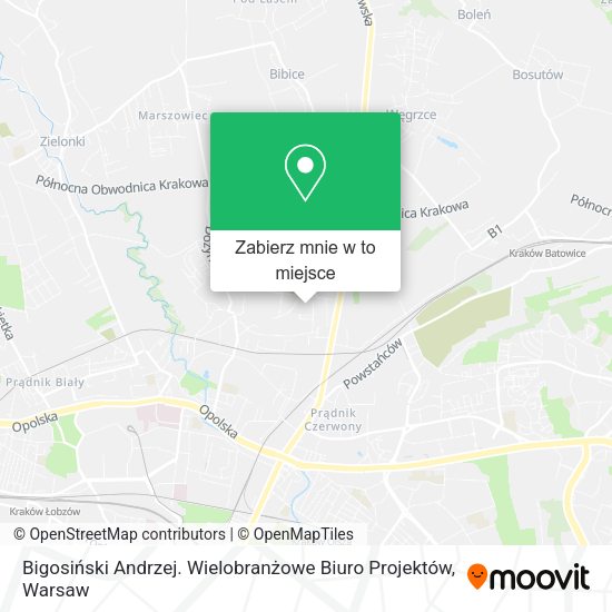 Mapa Bigosiński Andrzej. Wielobranżowe Biuro Projektów