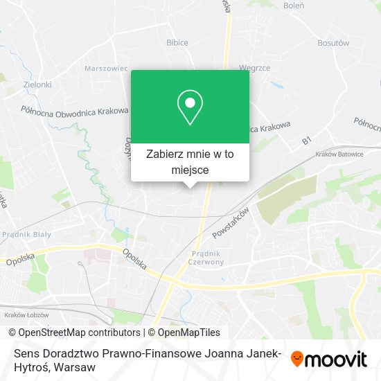 Mapa Sens Doradztwo Prawno-Finansowe Joanna Janek-Hytroś