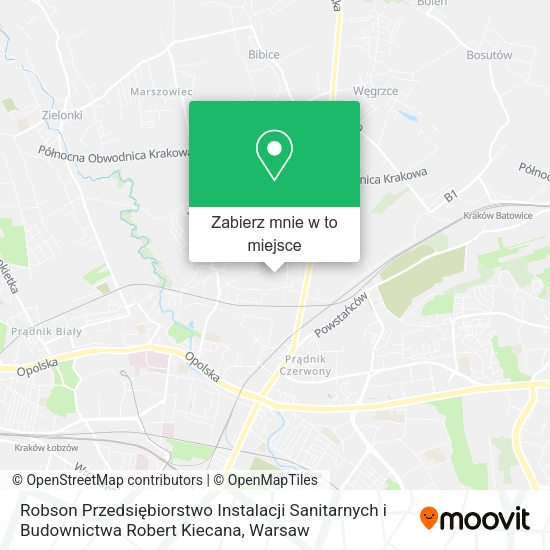 Mapa Robson Przedsiębiorstwo Instalacji Sanitarnych i Budownictwa Robert Kiecana