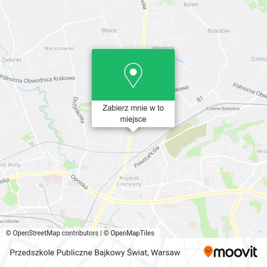 Mapa Przedszkole Publiczne Bajkowy Świat