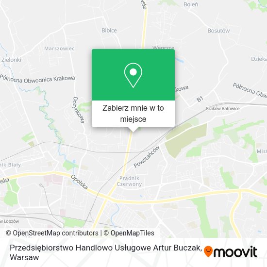 Mapa Przedsiębiorstwo Handlowo Usługowe Artur Buczak