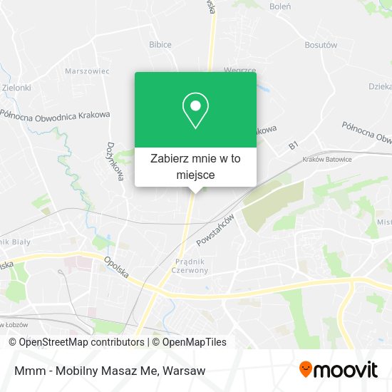 Mapa Mmm - Mobilny Masaz Me