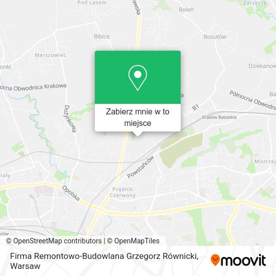 Mapa Firma Remontowo-Budowlana Grzegorz Równicki