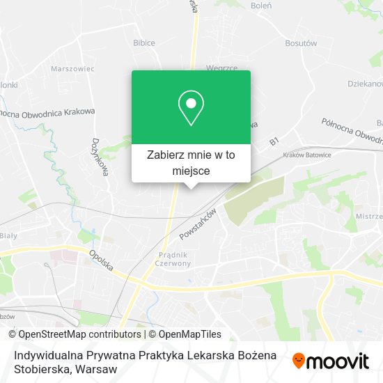 Mapa Indywidualna Prywatna Praktyka Lekarska Bożena Stobierska