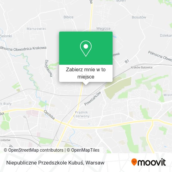 Mapa Niepubliczne Przedszkole Kubuś