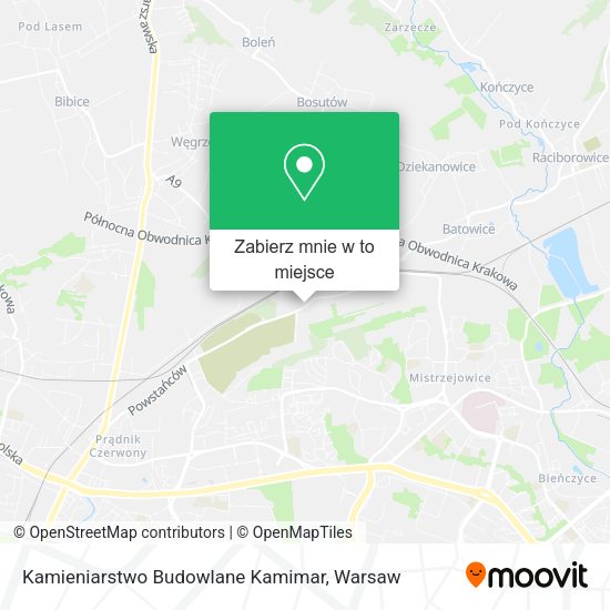 Mapa Kamieniarstwo Budowlane Kamimar