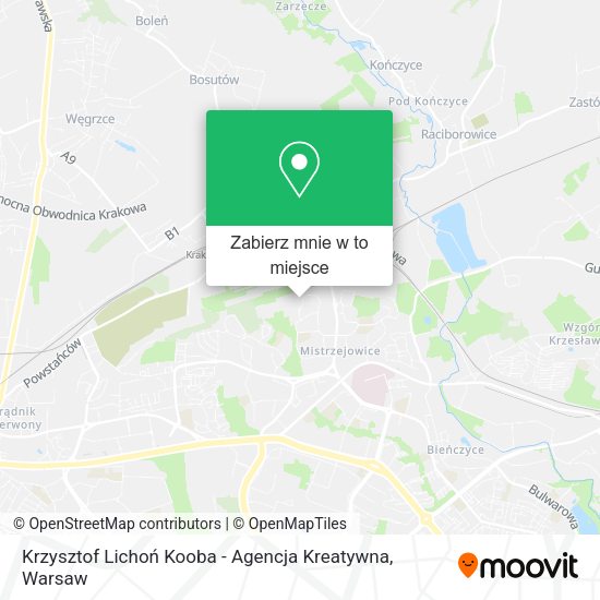 Mapa Krzysztof Lichoń Kooba - Agencja Kreatywna