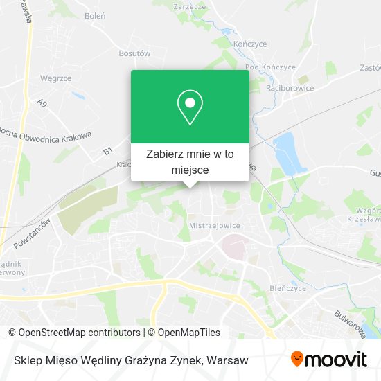 Mapa Sklep Mięso Wędliny Grażyna Zynek