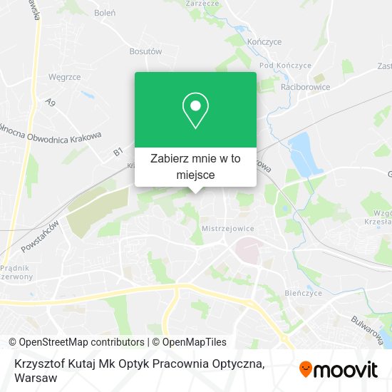 Mapa Krzysztof Kutaj Mk Optyk Pracownia Optyczna