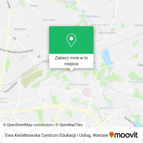 Mapa Ewa Kwiatkowska Centrum Edukacji i Usług