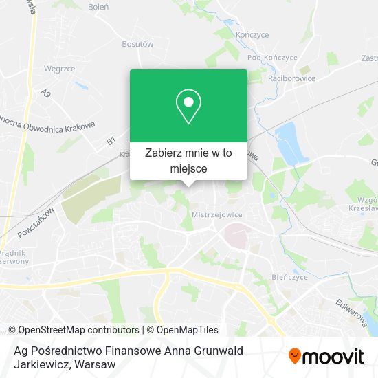 Mapa Ag Pośrednictwo Finansowe Anna Grunwald Jarkiewicz