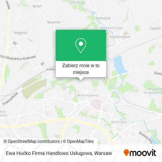 Mapa Ewa Hućko Firma Handlowo Usługowa