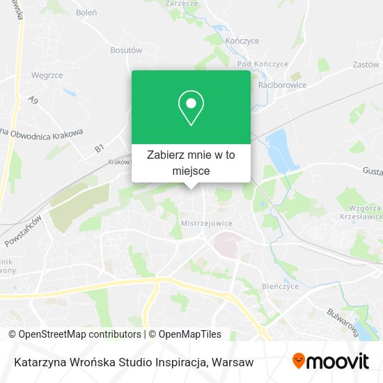 Mapa Katarzyna Wrońska Studio Inspiracja