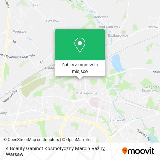 Mapa 4 Beauty Gabinet Kosmetyczny Marcin Raźny