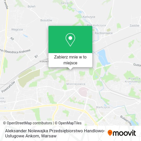 Mapa Aleksander Nolewajka Przedsiębiorstwo Handlowo-Usługowe Ankom