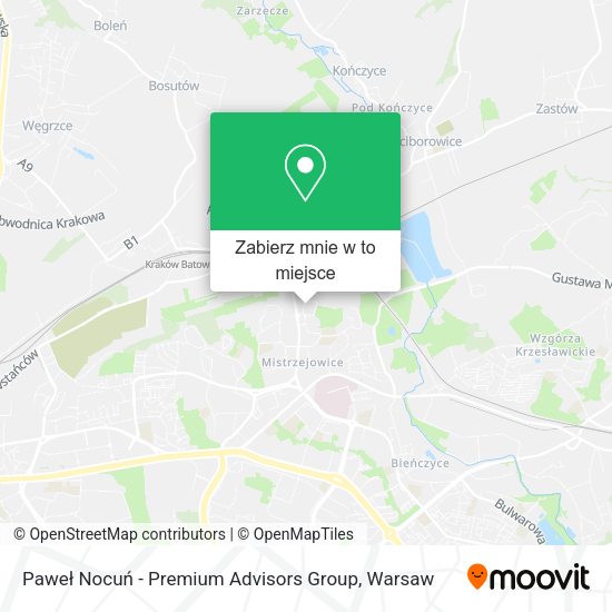 Mapa Paweł Nocuń - Premium Advisors Group