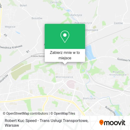 Mapa Robert Kuc Speed - Trans Usługi Transportowe