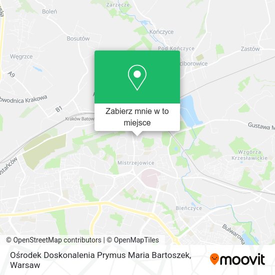 Mapa Ośrodek Doskonalenia Prymus Maria Bartoszek