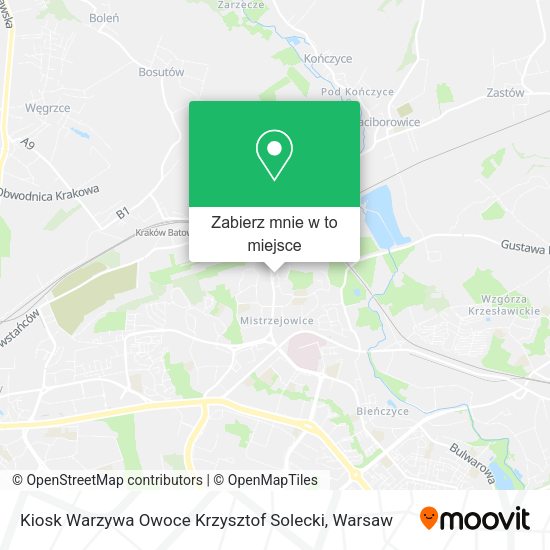 Mapa Kiosk Warzywa Owoce Krzysztof Solecki