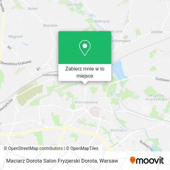 Mapa Maciarz Dorota Salon Fryzjerski Dorota