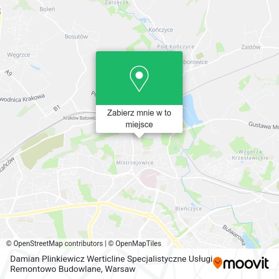 Mapa Damian Plinkiewicz Werticline Specjalistyczne Usługi Remontowo Budowlane