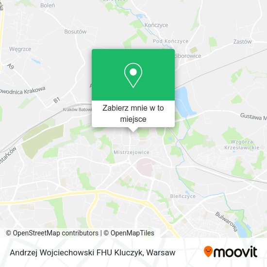 Mapa Andrzej Wojciechowski FHU Kluczyk