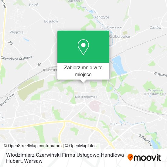 Mapa Włodzimierz Czerwiński Firma Usługowo-Handlowa Hubert