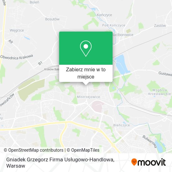 Mapa Gniadek Grzegorz Firma Usługowo-Handlowa