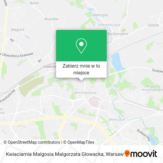 Mapa Kwiaciarnia Malgosia Malgorzata Glowacka