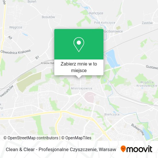 Mapa Clean & Clear - Profesjonalne Czyszczenie