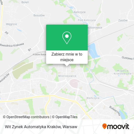 Mapa Wit Zynek Automatyka Kraków