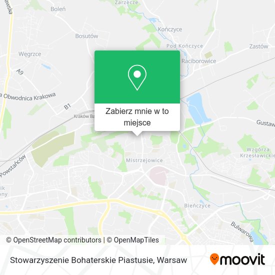 Mapa Stowarzyszenie Bohaterskie Piastusie