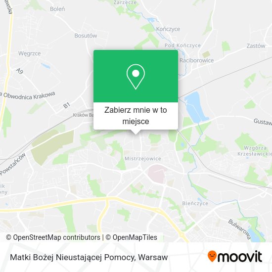 Mapa Matki Bożej Nieustającej Pomocy