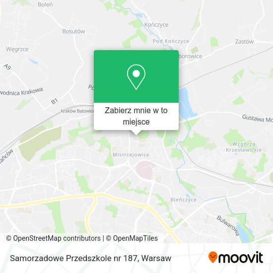 Mapa Samorzadowe Przedszkole nr 187