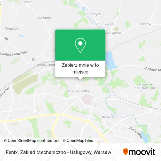 Mapa Fenix. Zakład Mechaniczno - Usługowy