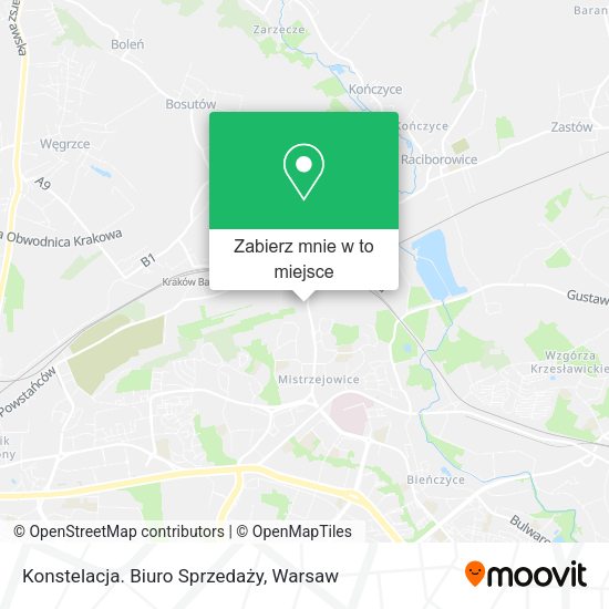 Mapa Konstelacja. Biuro Sprzedaży