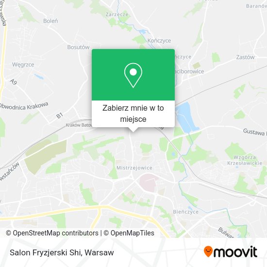 Mapa Salon Fryzjerski Shi