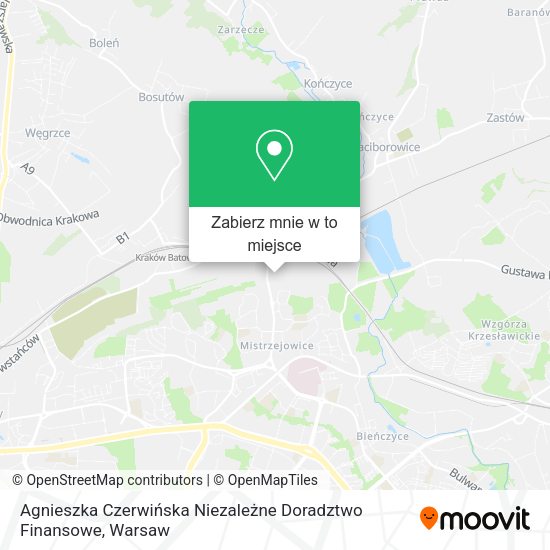 Mapa Agnieszka Czerwińska Niezależne Doradztwo Finansowe