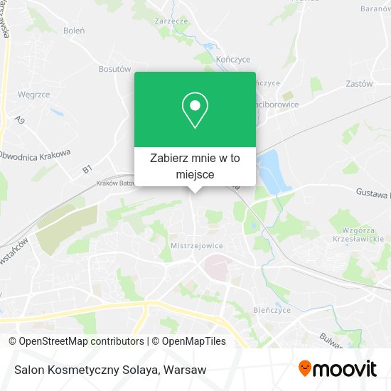 Mapa Salon Kosmetyczny Solaya