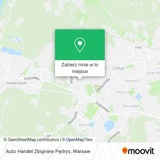 Mapa Auto Handel Zbigniew Pędrys